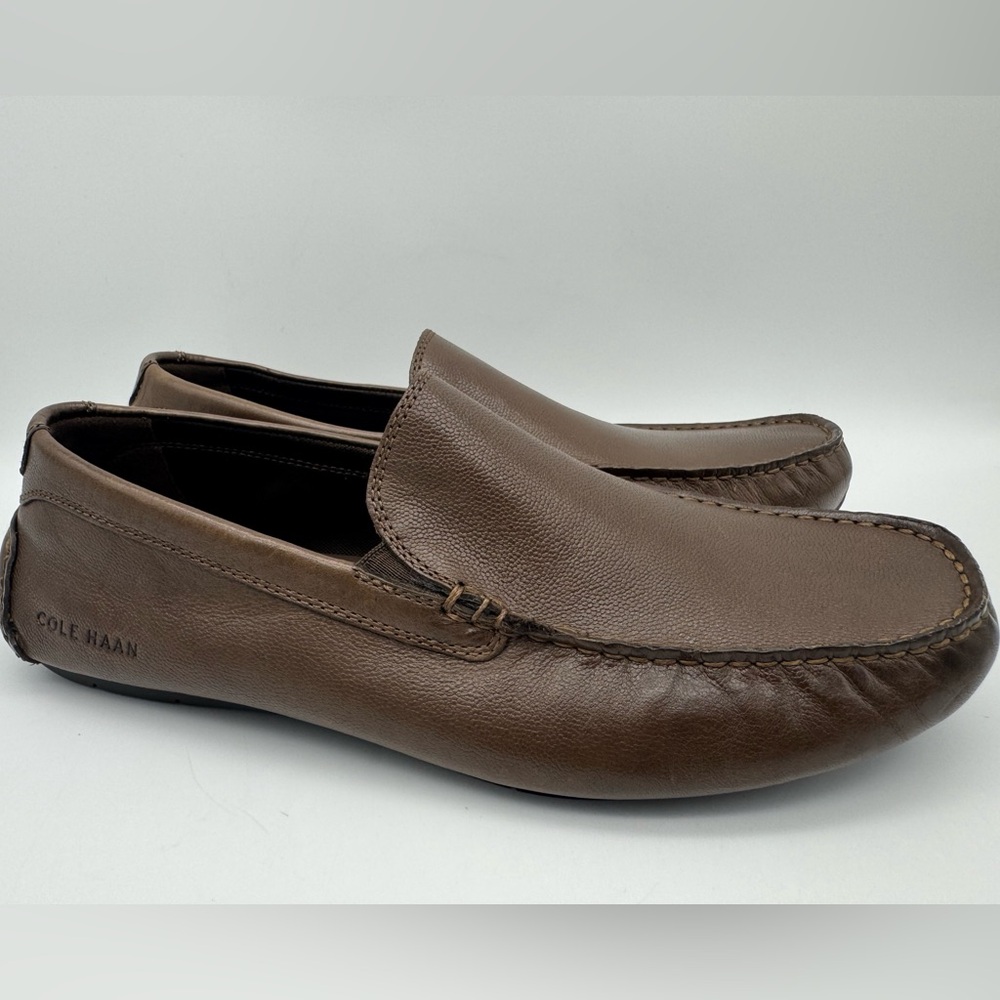 Cole Haan Men's Grand City Venetian Driver -Truffle Textured/Java - Size 9.5 M